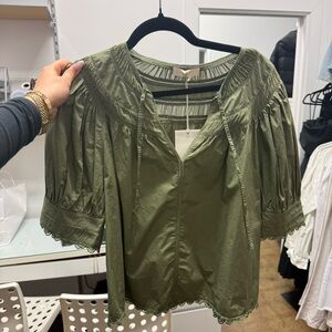 Ulla Johnson Sage Green Blouse